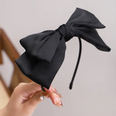 Goth Egirl Large Black Bow Headband