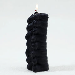 Black or White Spine Shaped Scented Candle Gothic Decor
