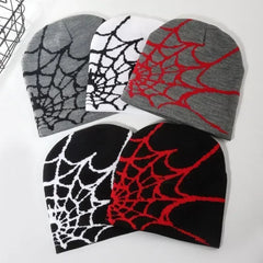 Spider Web Design Beanies