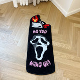 Black Ghost Face Themed Rug
