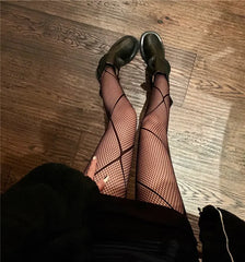 Black Goth Nylon Stockings