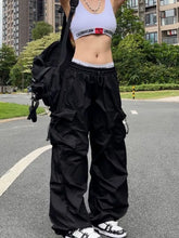 'Going Down' Black Grunge Alt Baggy Pants
