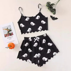 Ghost Print Camisole Shorts and Top Set