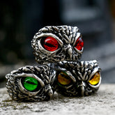Alternative Stainless Steel Owl Ring