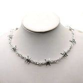 Silver Wire Iron Unisex Choker