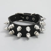 Punk Rock Goth Rivet Spikes Wristband