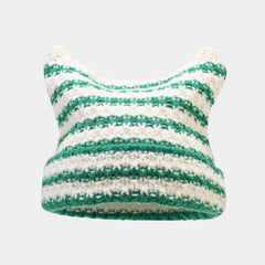 Cat Ears Streetwear Harajuku Beanie Little Devil Striped Knitted Hat