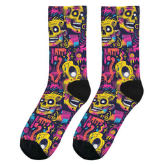Happy Skull Harajuku Breathable Socks