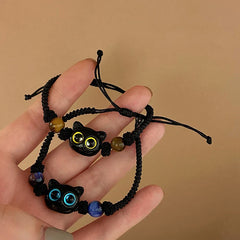 Cute Blue Yellow Cat Eye Monster Bracelets