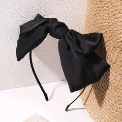 Goth Egirl Large Black Bow Headband