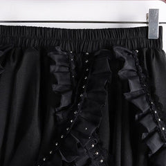 Steampunk skirt with black mesh