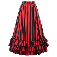 Steampunk striped skirt