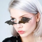 Goth Black Bat Shaped Fashion Sunglasses (Various Colours)