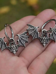Gothic Retro Bat Earrings