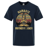 Namaste Mother Fucke'rs' Black Oversized T-Shirt