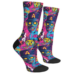 Happy Skull Harajuku Breathable Socks
