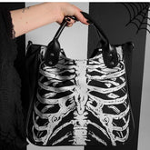 'Spookshow' Skeleton ribcage handbag