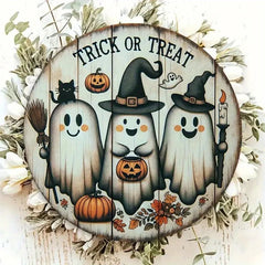 Trick or Treat Wooden Hanging Sign For Doors or Walls