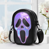 Purple Ghost Skull Hand Bag