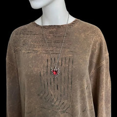 Goth Grunge Thorn Heart Necklace