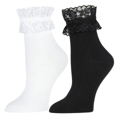 Lolita Kawaii Lace Ruffle Frilly Ankle Socks