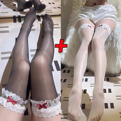 Muti Color Lace Lolita Kawaii Bow Stockings