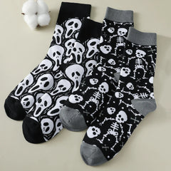 Ghost and Skeleton Horror Socks