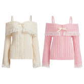 Pink Knit Princess Sweater