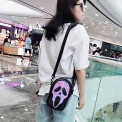 Purple Ghost Skull Hand Bag