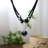 Black Goth Grunge Heart Choker