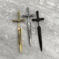 Goth Sword Themed Earrings
