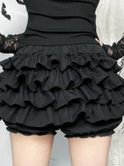 Black Mall Goth Mini Skirt