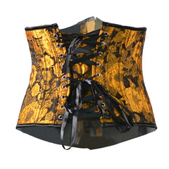 Steampunk sunflower underbust corset