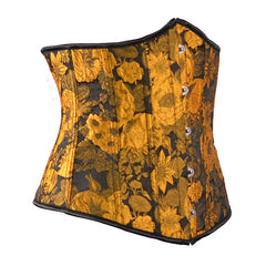 Steampunk sunflower underbust corset