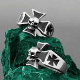 Steel Soldier Cross Ring
