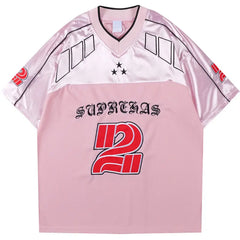 Vintage Y2K Embroidered "Suprehas" Football Jersey