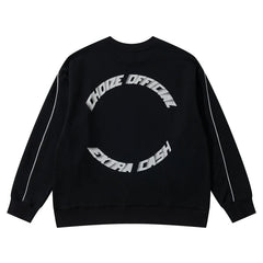 Y2K 3M Reflective Print Long Sleeve Top