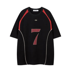 Y2K "ABF" 7 Crew Neck T Shirt