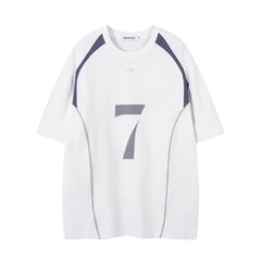 Y2K "ABF" 7 Crew Neck T Shirt
