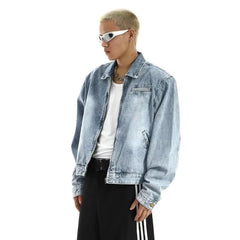 Y2K American Vintage Washed Denim Jacket