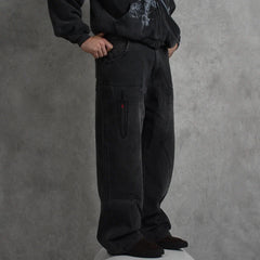 Y2K Baggy Embroidered Jeans