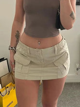 Y2K Cargo Mini Skirt