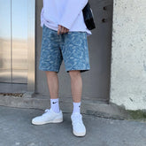 Y2K Light Washed faded Denim Shorts Jorts