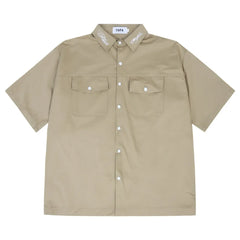 Y2K Embroidered Safari Style Work Shirt