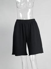 Y2K Essential Long Cotton Shorts