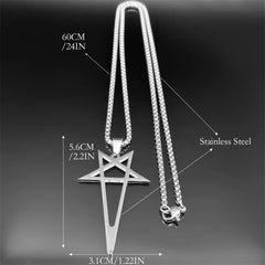 Y2K Gothic Star Pendant Necklace