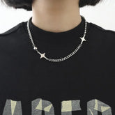 Y2K Interlocked Star Necklace