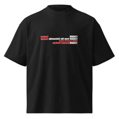 Y2K Location Oversized High Neck T Shirt
