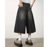 Y2K Long Denim Shorts Jorts