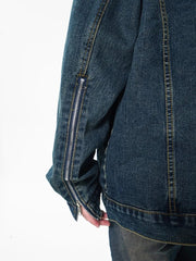 Y2K Mens Distressed Denim Jacket